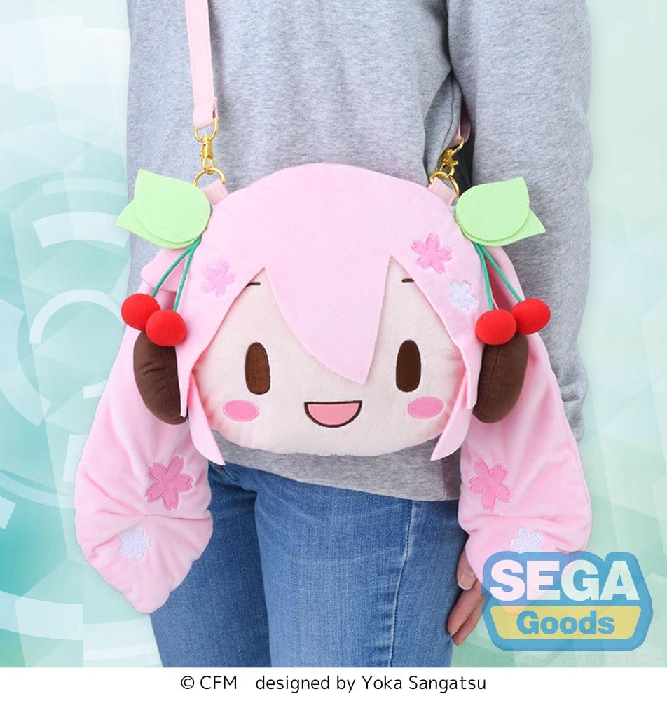 Character Vocal Series 01: Hatsune Miku fuwa petit Umhängetasche Sakura Miku Face (M) Image 2