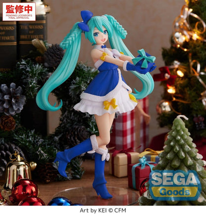 Character Vocal Series 01: Hatsune Miku High Premium PVC Figur Hatsune Miku Sapphire Christmas Ver. 21 cm Image 2
