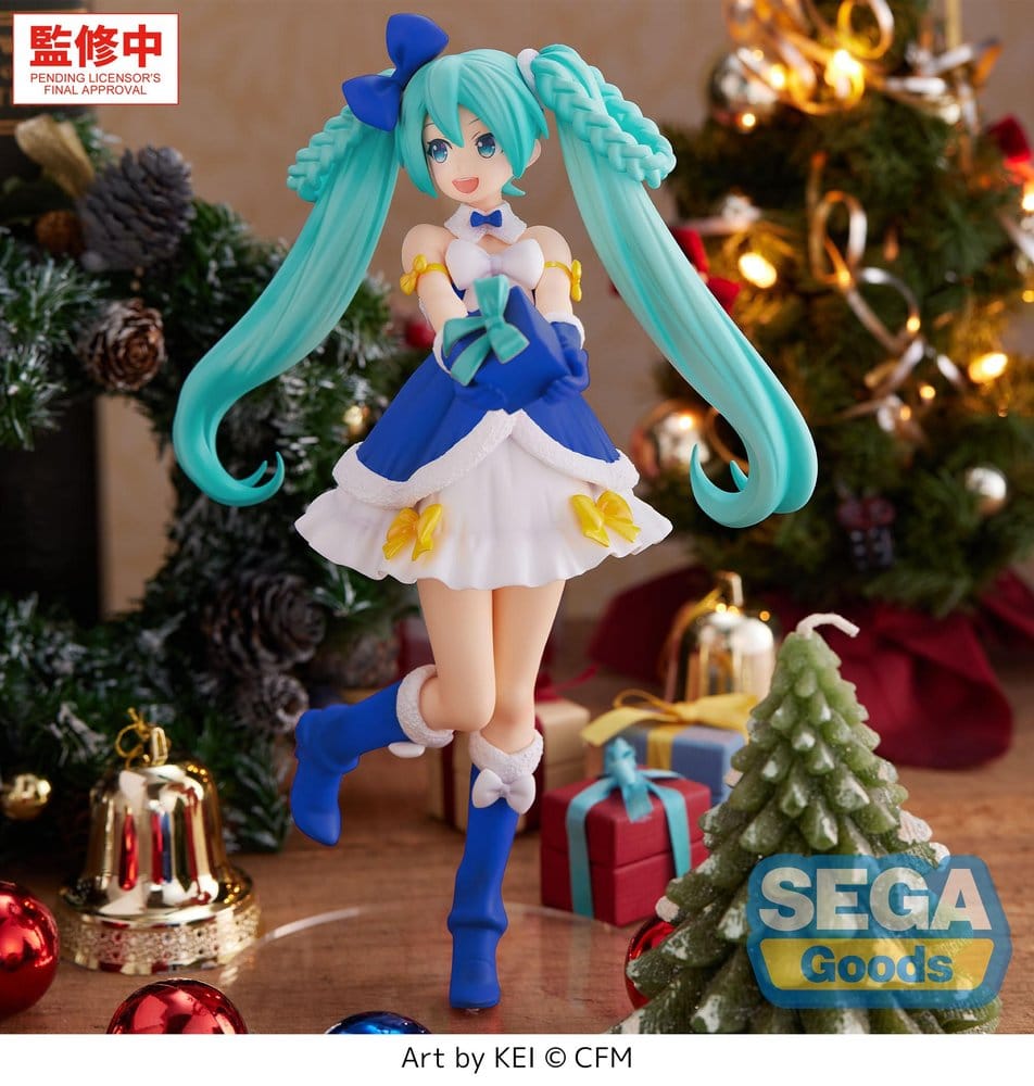 Character Vocal Series 01: Hatsune Miku High Premium PVC Figur Hatsune Miku Sapphire Christmas Ver. 21 cm Image 3