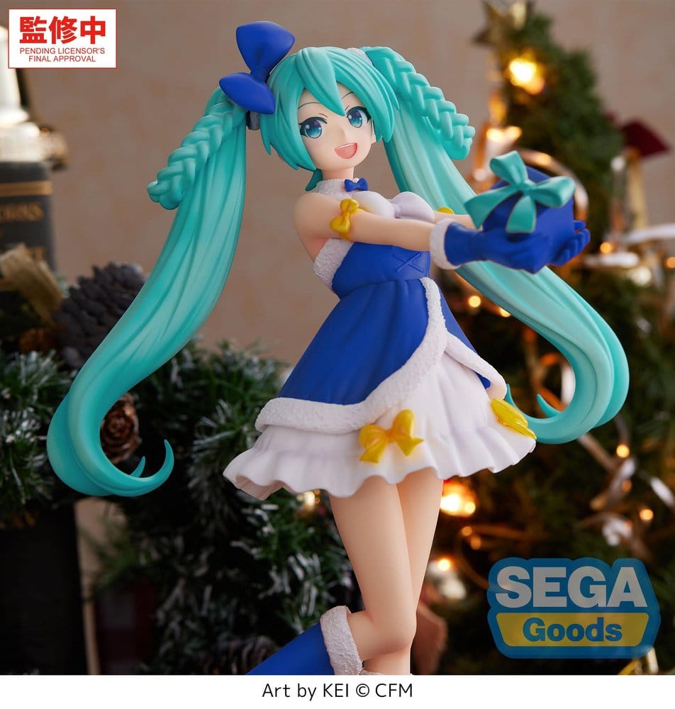 Character Vocal Series 01: Hatsune Miku High Premium PVC Figur Hatsune Miku Sapphire Christmas Ver. 21 cm Image 4
