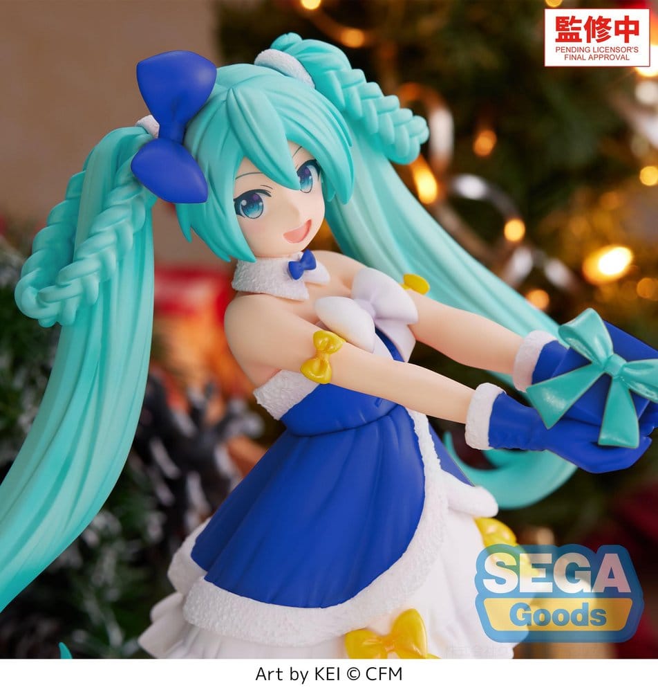 Character Vocal Series 01: Hatsune Miku High Premium PVC Figur Hatsune Miku Sapphire Christmas Ver. 21 cm Image 5