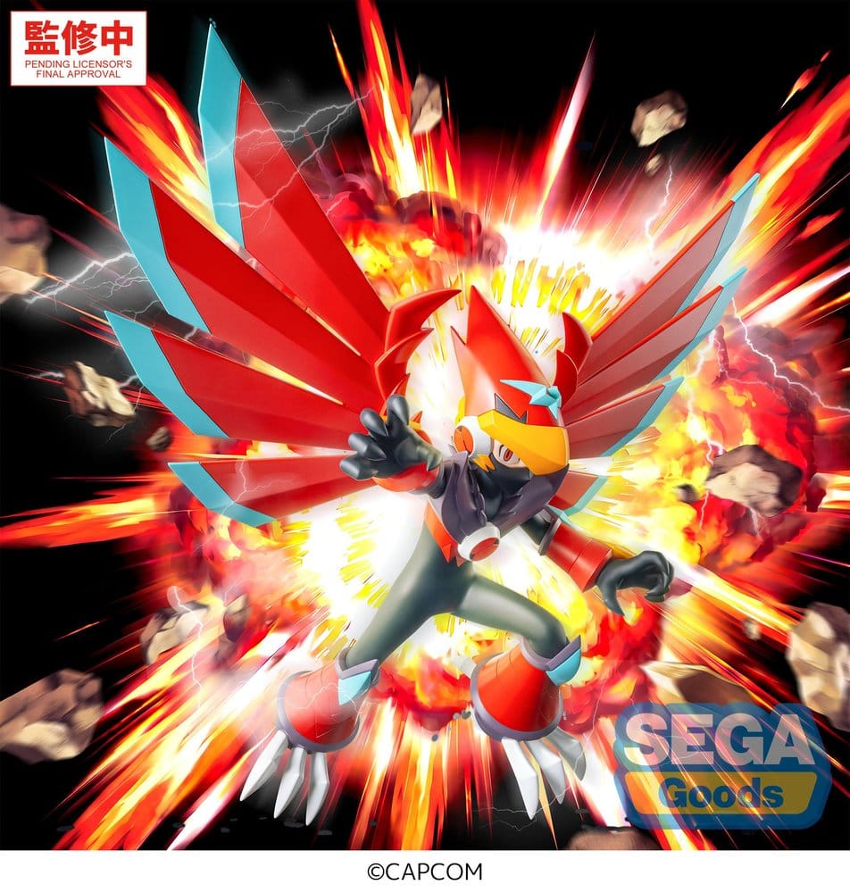 Mega Man Battle Network Luminasta PVC Figur Mega Man Falzar Beast 19 cm Image 2