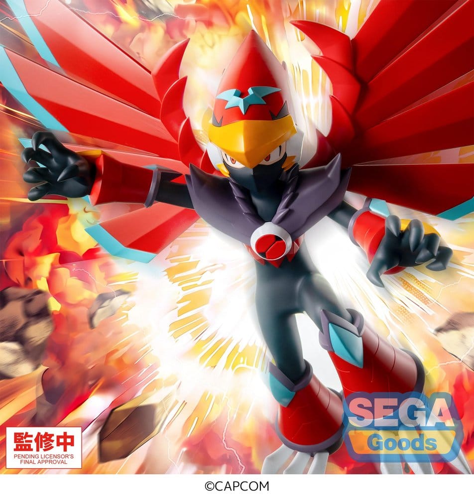 Mega Man Battle Network Luminasta PVC Figur Mega Man Falzar Beast 19 cm Image 4