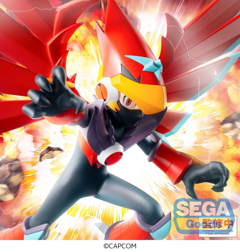 Mega Man Battle Network Luminasta PVC Figur Mega Man Falzar Beast 19 cm Image 5
