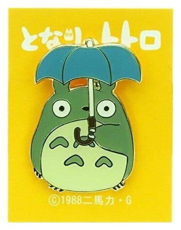 Mein Nachbar Totoro Anstecker Totoro Holding Umbrella Image