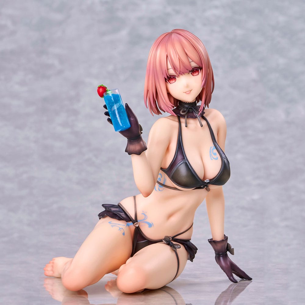 Original Character PVC Statue necömi Illustration One more drink for the vacation 13 cm Image 13