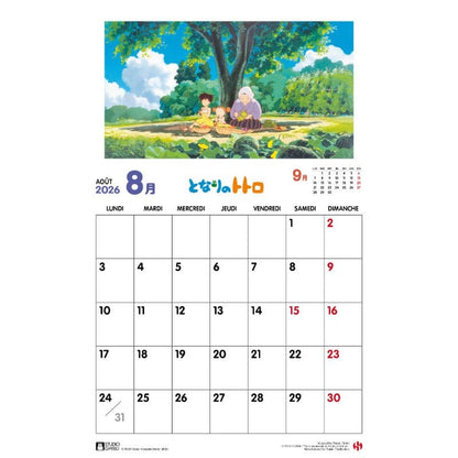 Mein Nachbar Totoro Kalender 2026 *Französische Version* Image 3