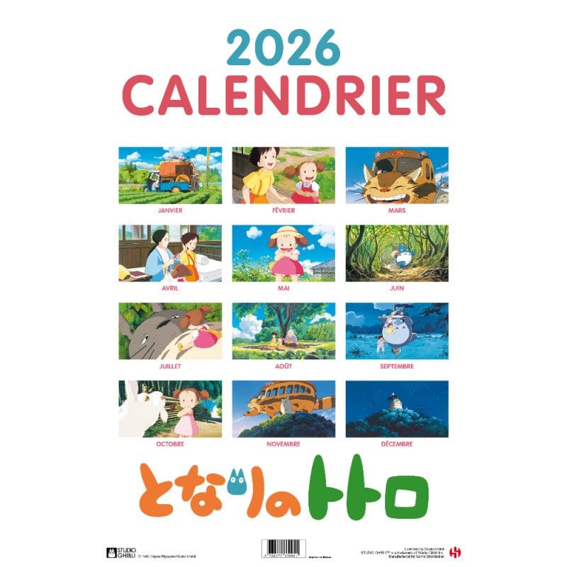 Mein Nachbar Totoro Kalender 2026 *Französische Version* Image 7