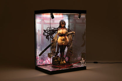 SHINSAI Acryl Display Case mit Beleuchtung Inbina Rasethuhime Saki M Edition 39 cm Image 5