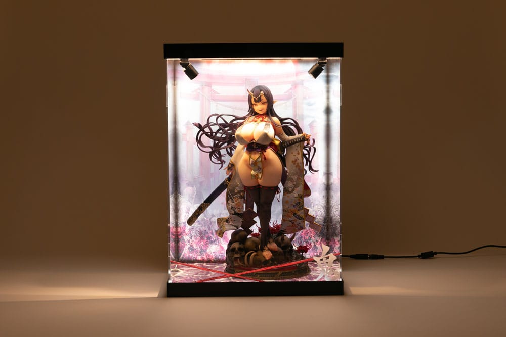 SHINSAI Acryl Display Case mit Beleuchtung Inbina Rasethuhime Saki M Edition 39 cm Image 7