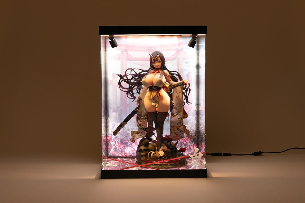 SHINSAI Acryl Display Case mit Beleuchtung Inbina Rasethuhime Saki M Edition 39 cm Image 8