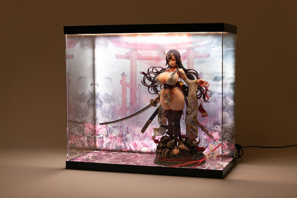 SHINSAI Acryl Display Case mit Beleuchtung Inbina Rasethuhime Saki 39 cm Image 4