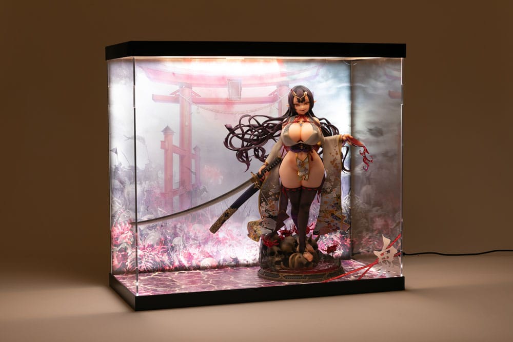 SHINSAI Acryl Display Case mit Beleuchtung Inbina Rasethuhime Saki 39 cm Image 5