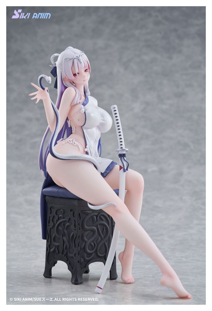 Original Character PVC Statue 1/7 The Color of the Blue - White Snake Normal Edition 20 cm Image 9