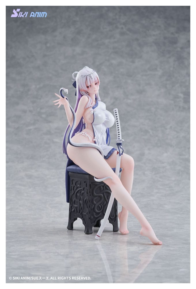 Original Character PVC Statue 1/7 The Color of the Blue - White Snake Normal Edition 20 cm Image 12