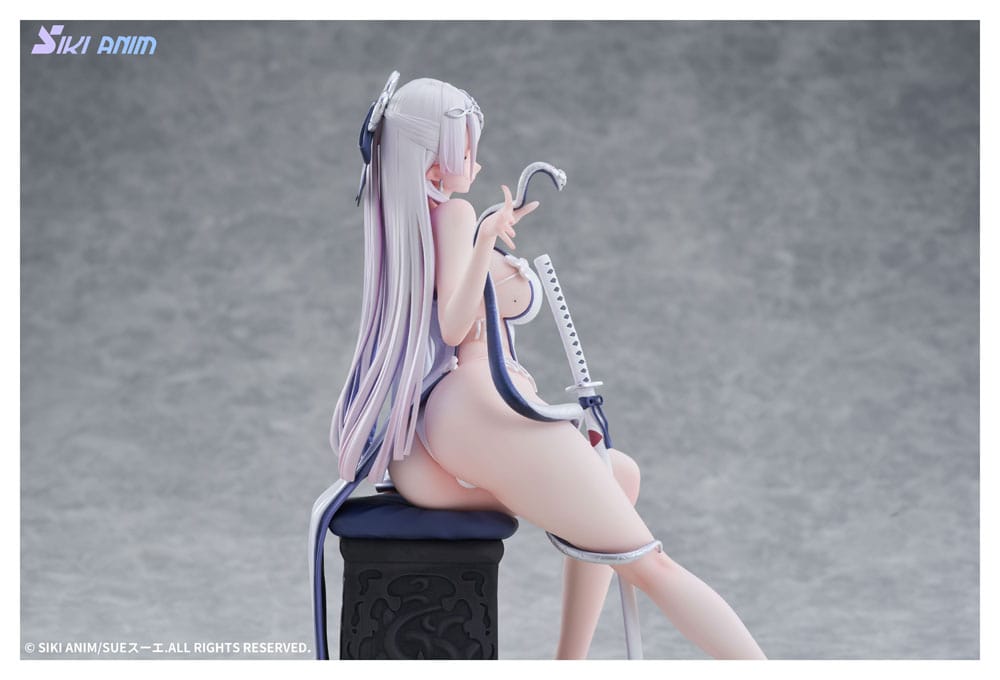 Original Character PVC Statue 1/7 The Color of the Blue - White Snake Normal Edition 20 cm Image 16