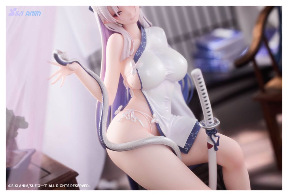 Original Character PVC Statue 1/7 The Color of the Blue - White Snake Normal Edition 20 cm Image 17