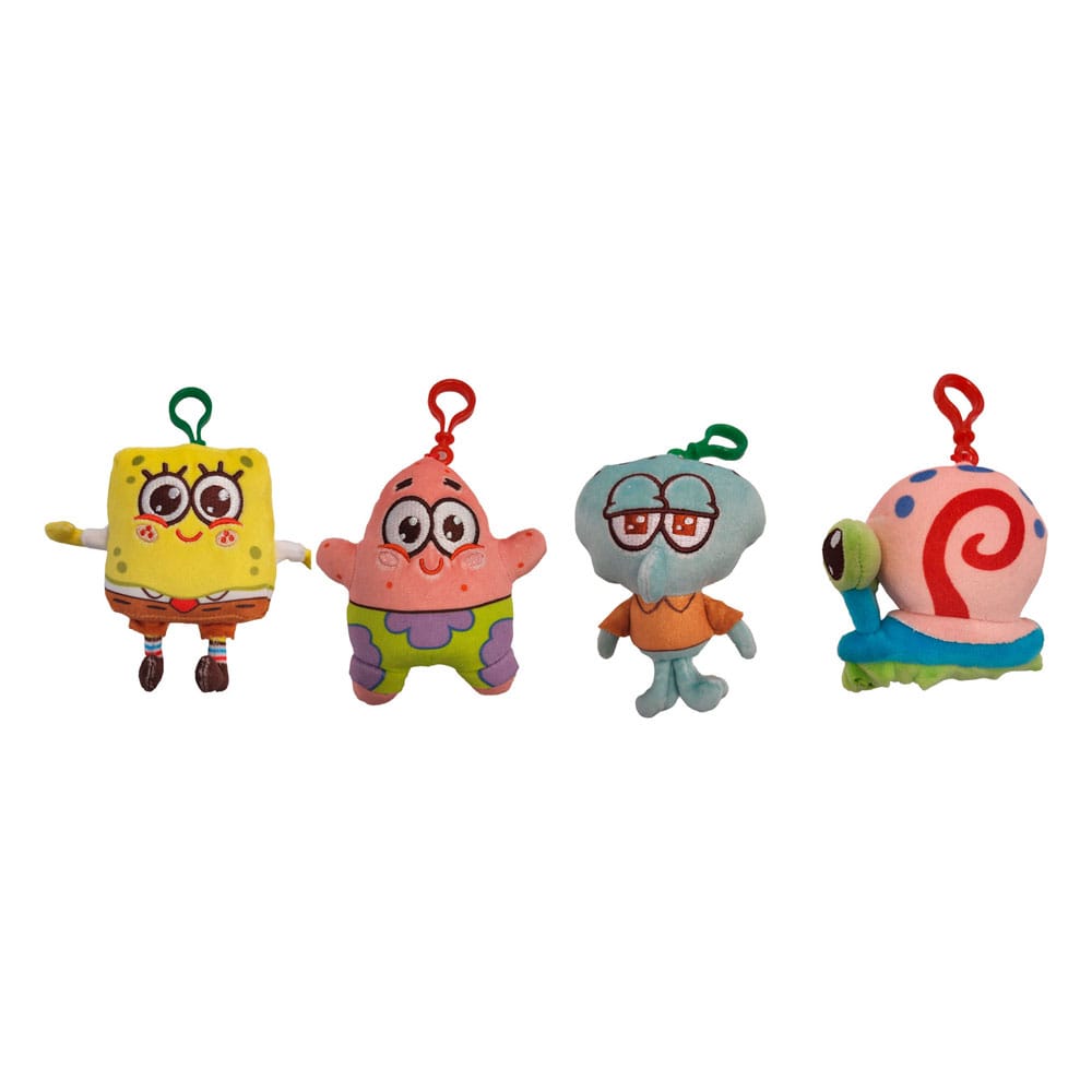 SpongeBob Schwammkopf Plüsch-Schlüsselanhänger 10 cm Sortiment (12) Image