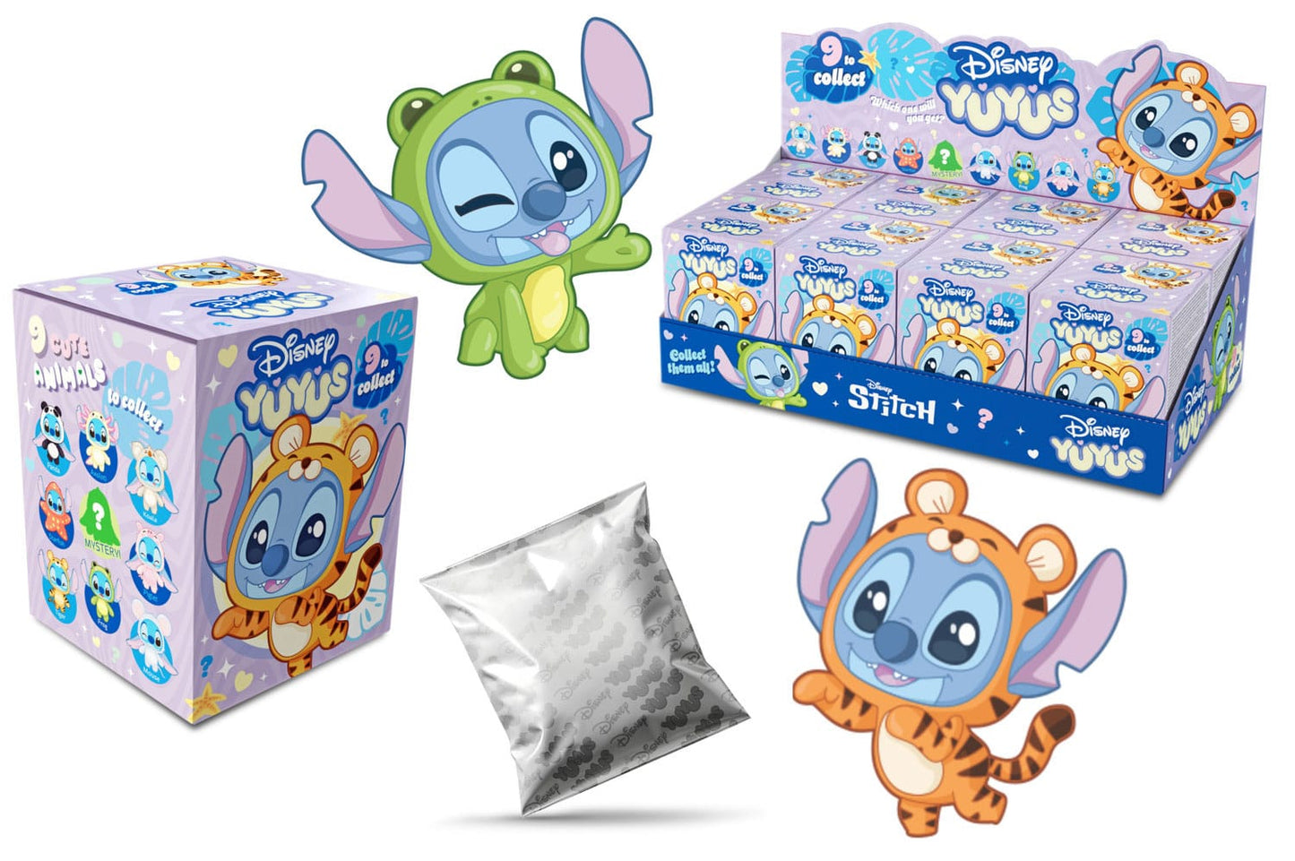 Disney YuYus Schlüsselanhänger Stitch 12 cm Blindbox Display (8) Image 1