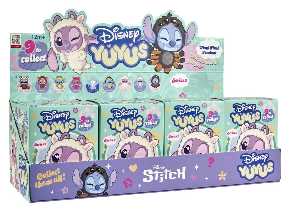 Disney YuYus Plüsch Schlüsselanhänger Wave 2 Stitch & Angel 13 cm Blindbox Display (8) Image 1