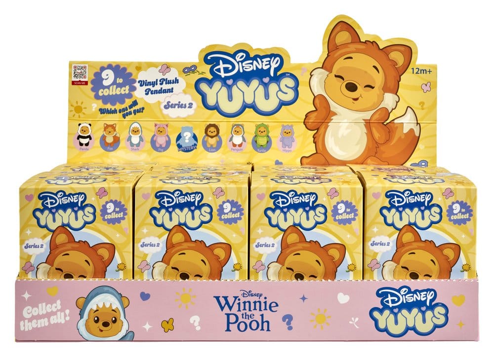 Disney YuYus Plüsch Schlüsselanhänger Wave 2 Winnie the Pooh 13 cm Blindbox Display (8) Image 3