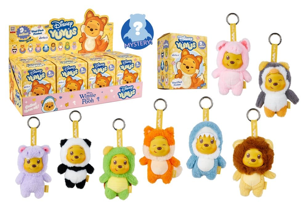 Disney YuYus Plüsch Schlüsselanhänger Wave 2 Winnie the Pooh 13 cm Blindbox Display (8) Image 4