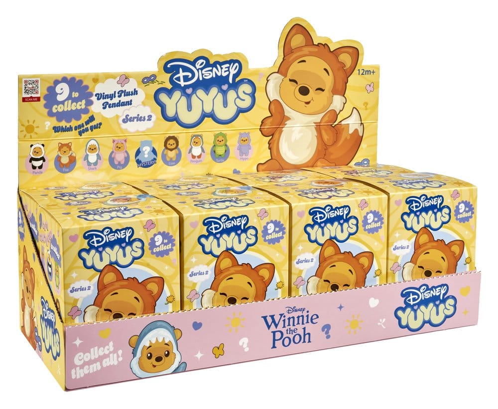 Disney YuYus Plüsch Schlüsselanhänger Wave 2 Winnie the Pooh 13 cm Blindbox Display (8) Image 1