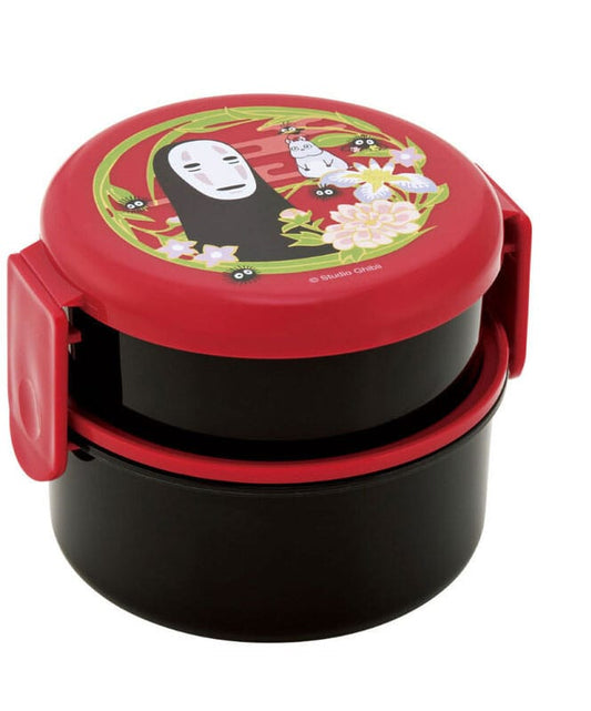 Chihiros Reise ins Zauberland Zweilagige runde Lunchbox No Face Dark Red Image