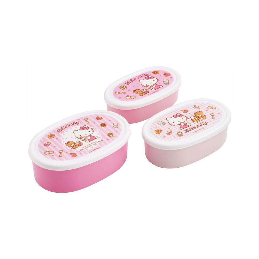 Hello Kitty Lunch Box 3 er Set Sweety pink Image