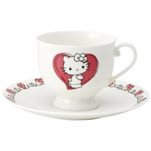 Sanrio Bone China Tasse und Teller Set Hello Kitty Image