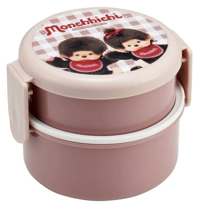 Monchhichi Zweilagige Runde Lunchbox Image 1