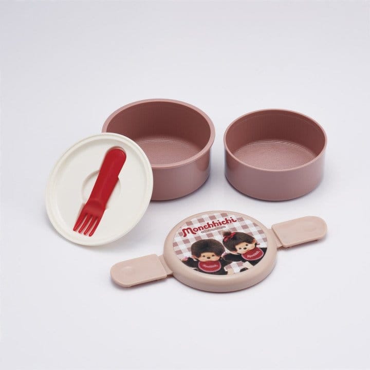 Monchhichi Zweilagige Runde Lunchbox Image 2