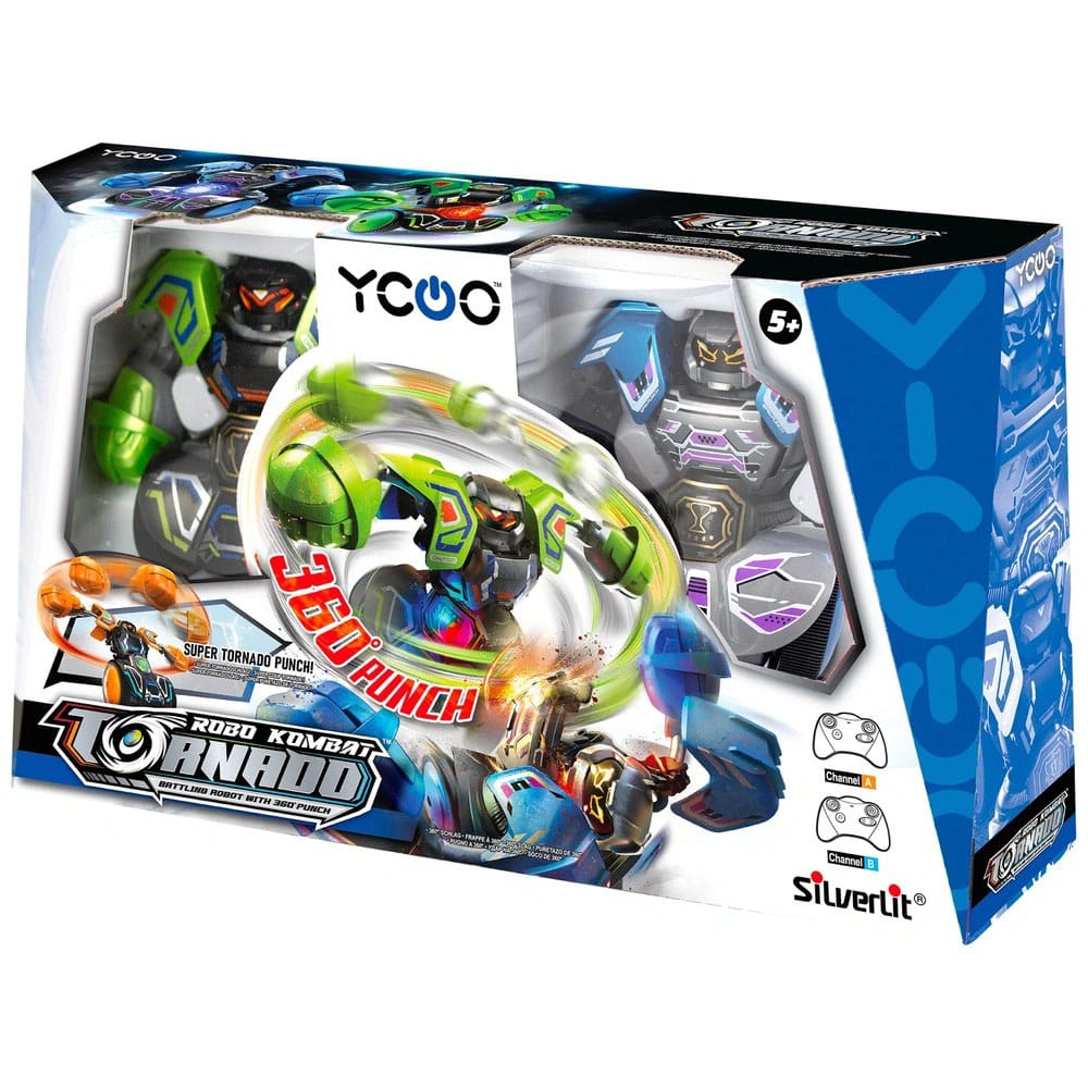 Silverlit Robo Kombat Tornado Ferngesteuerte Roboter 2er - Set Grün/Blau Image 3
