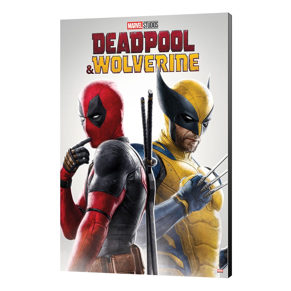Marvel Holzdruck Deadpool & Wolverine 02 Best friends 35 x 50 cm Image