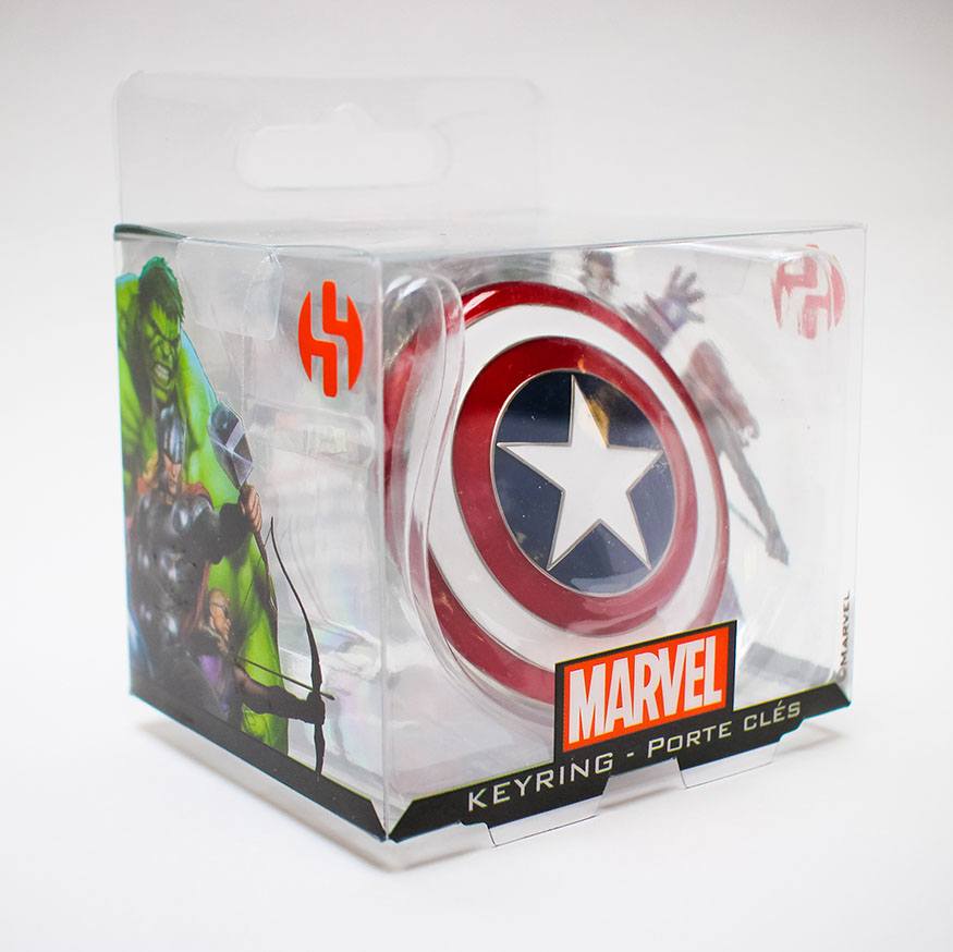 Marvel Comics Metall-Schlüsselanhänger Captain America Shield Image 3