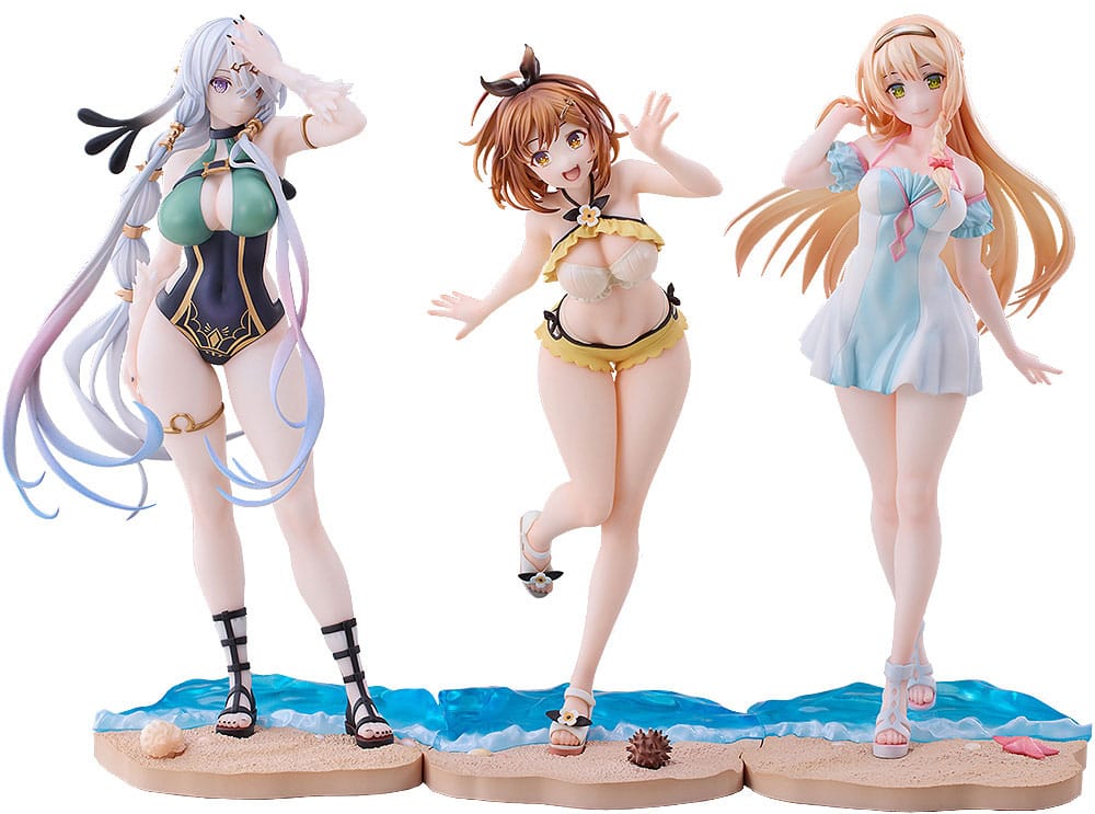 Atelier Ryza: Ever Darkness & the Secret Hideout PVC Statuen 3er-Set 1/7 Ryza, Klaudia, Lila: Swimsuit Ver. Image 1