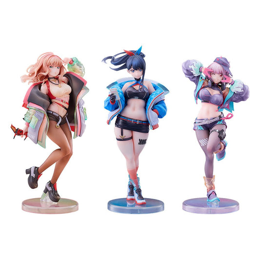 Gridman Universe PVC Statuen 3er-Pack 1/7 Rikka Takarada, Akane Shinjo, Yume Minami: Dreamy Divas Ver. Image 1