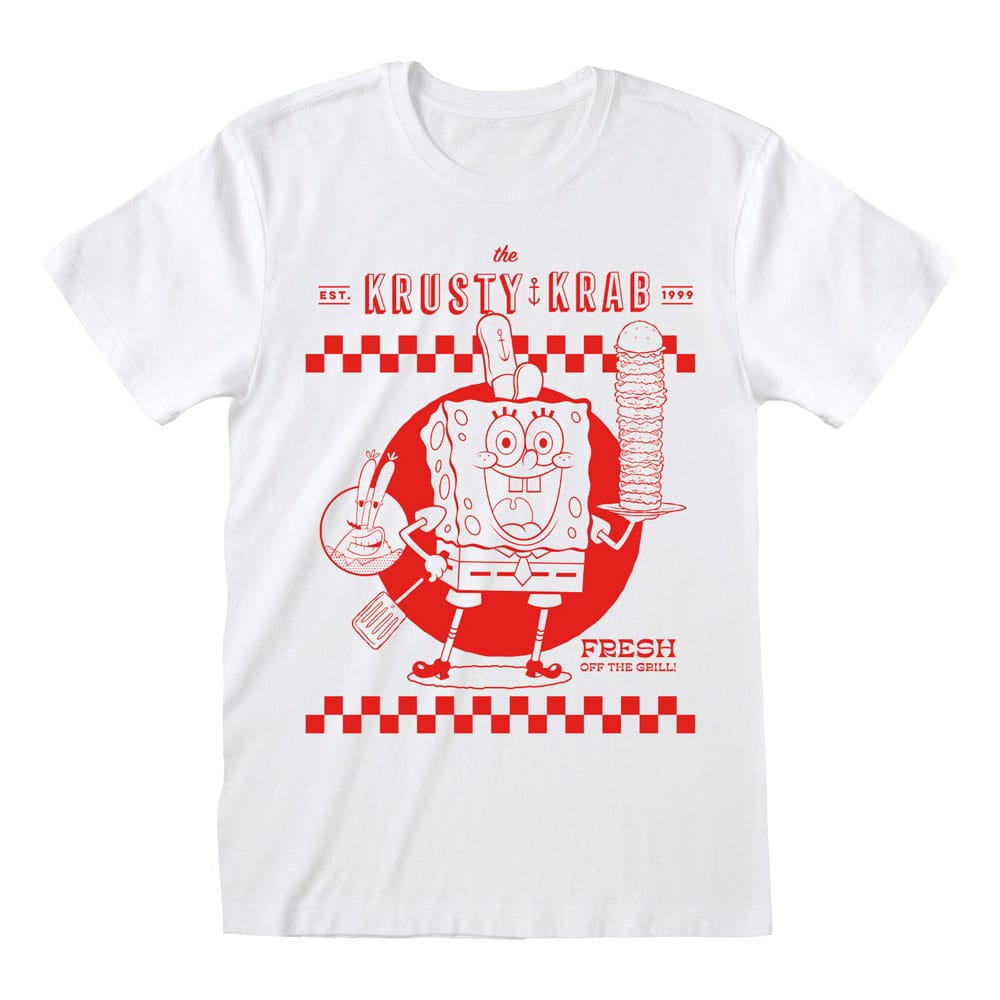 SpongeBob Schwammkopf T-Shirt Krusty Krab White  Größe M Image