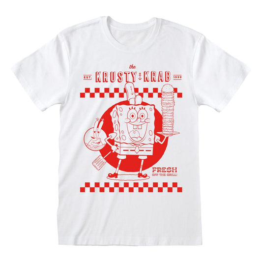 SpongeBob Schwammkopf T-Shirt Krusty Krab White  Größe XL Image