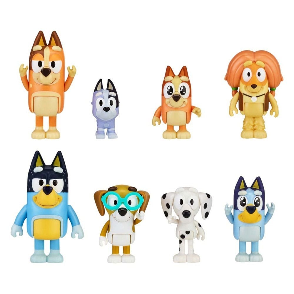 Bluey: Family & Friends 8 Piece Figure Set Image