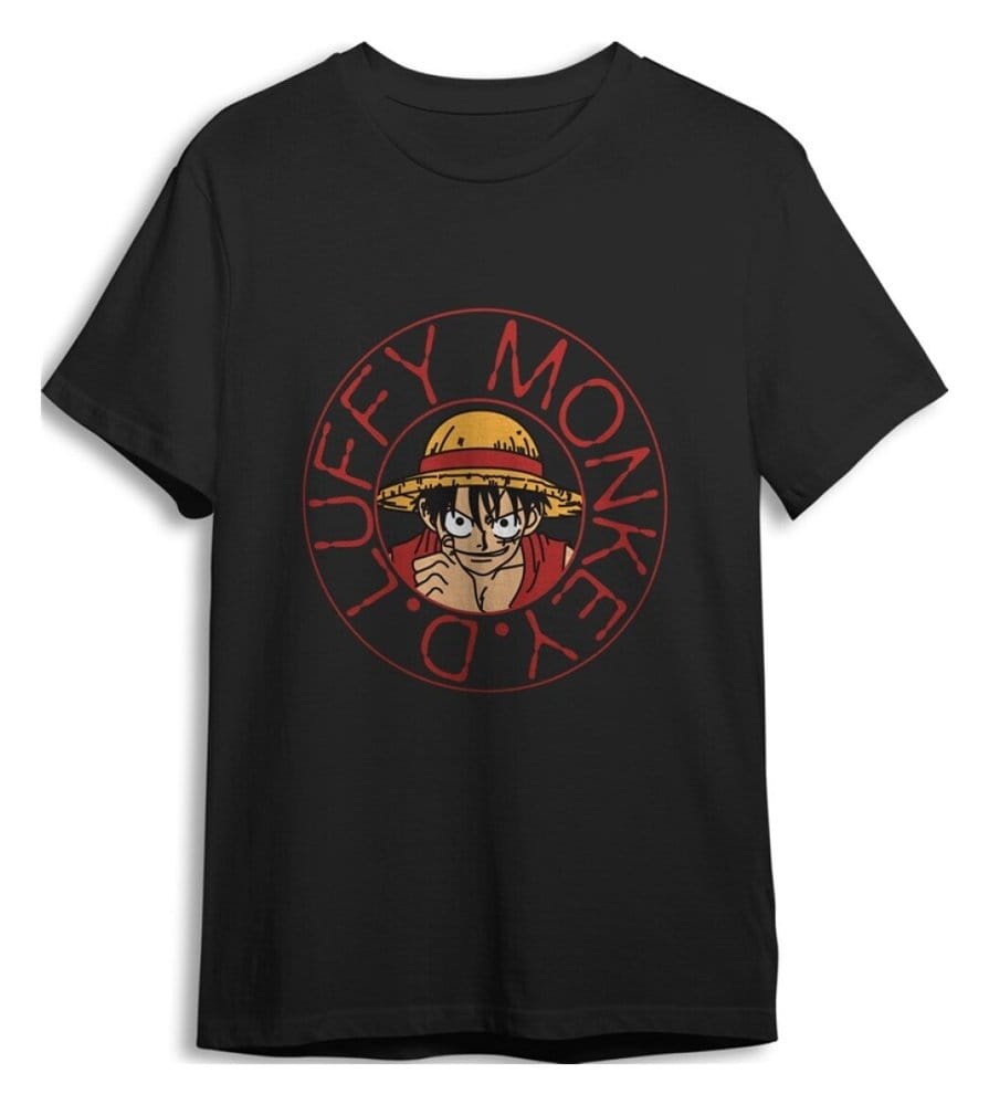One Piece T-Shirt Monkey D. Ruffy Schwarz Größe M Image