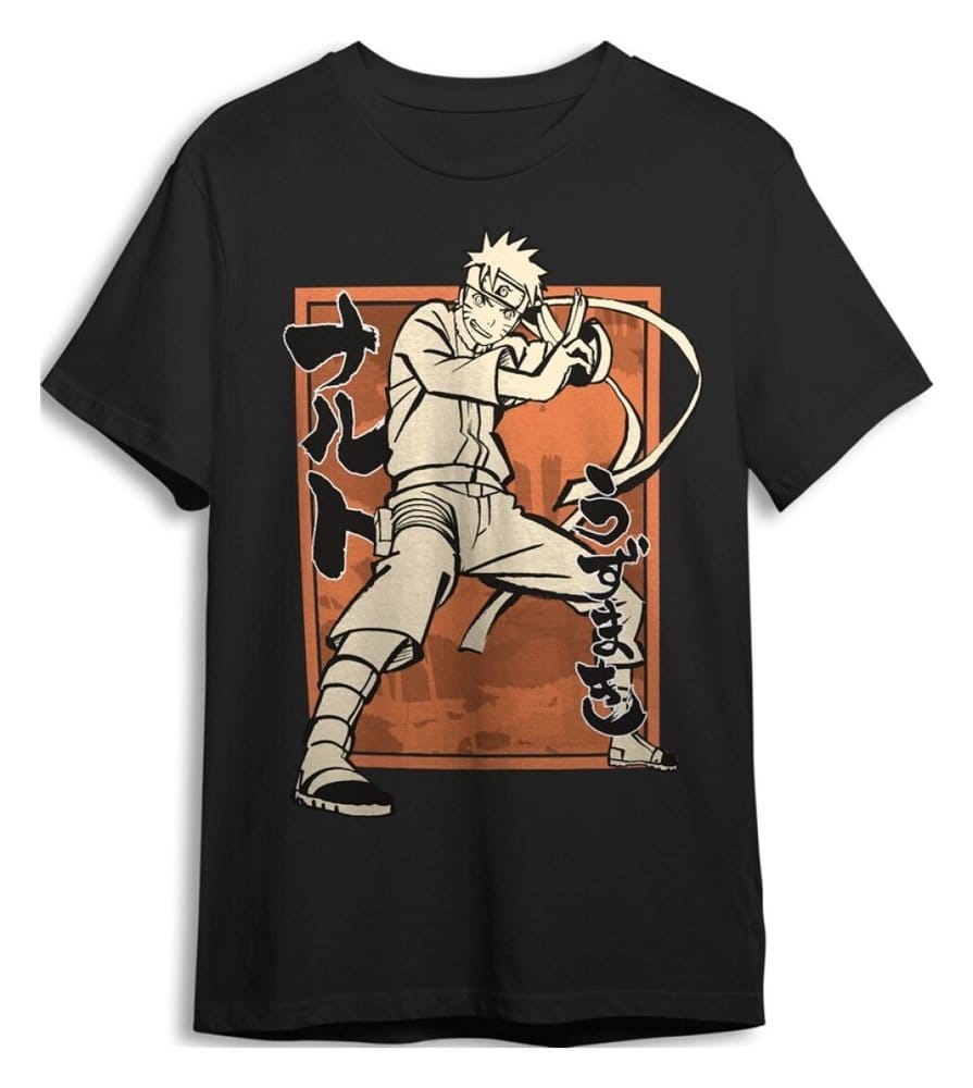 Naruto Shippuden T-Shirt Pose Black Größe M Image