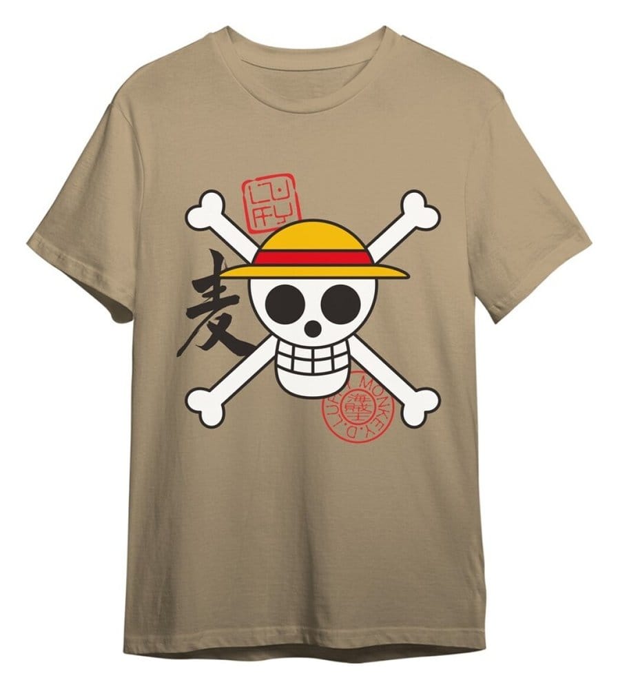 One Piece T-Shirt Skull Sand Größe M Image