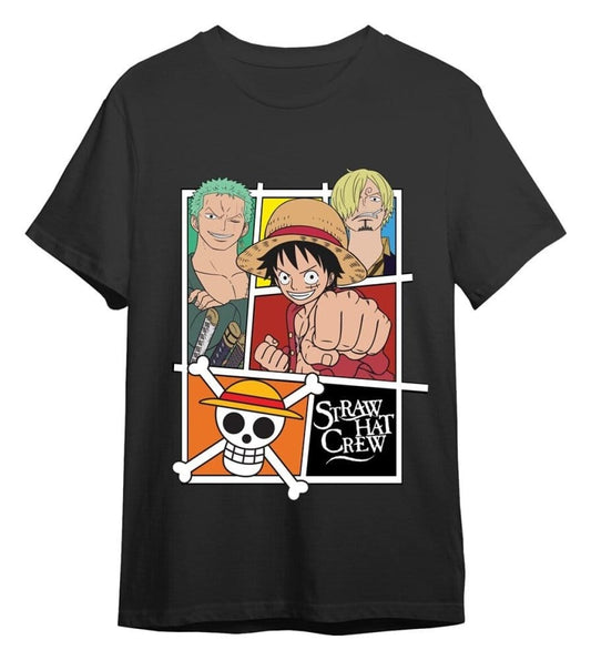 One Piece T-Shirt Straw Hat Crew Grau Größe XL Image