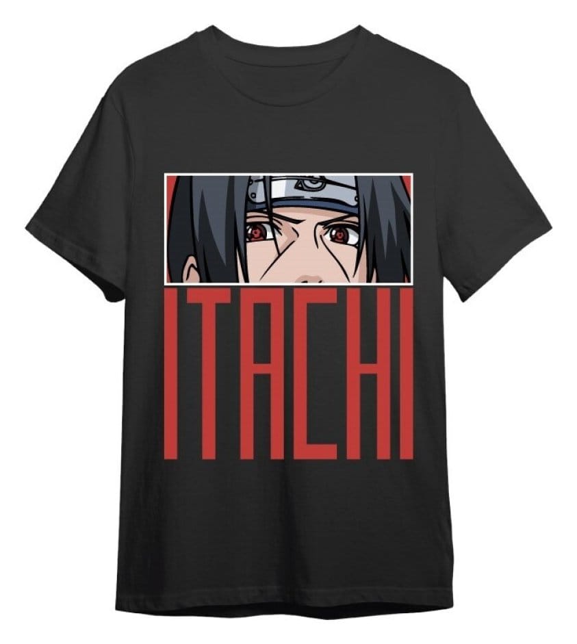 Naruto Shippuden T-Shirt Itachi Eyes Black Größe M Image