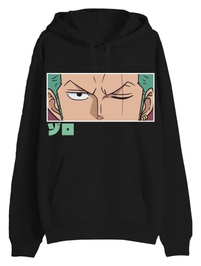 One Piece Sweater Roronoa Zoro Eyes Schwarz Größe S Image