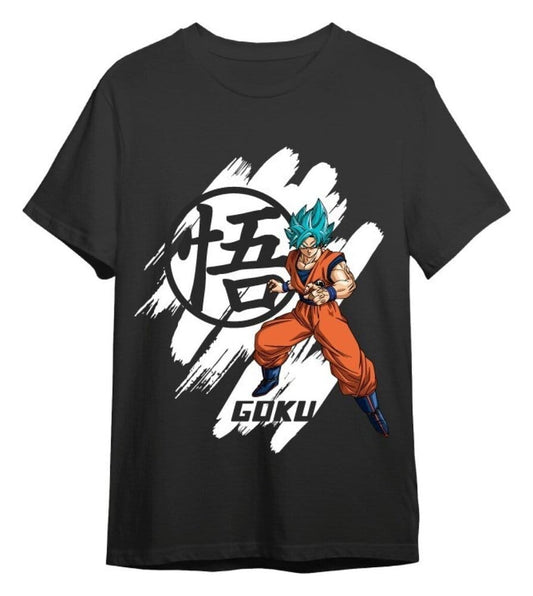 Dragon Ball Super T-Shirt Goku Super Saiyan Blue Schwarz Größe XL Image