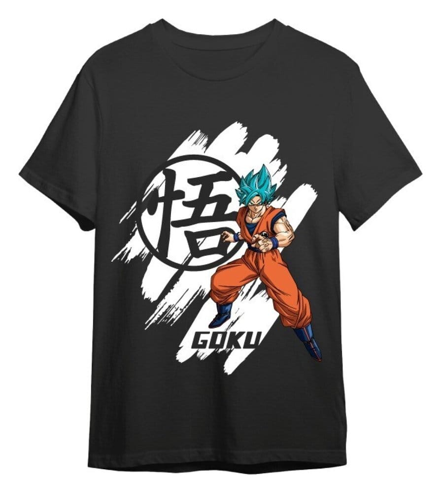Dragon Ball Super T-Shirt Goku Super Saiyan Blue Schwarz Größe M Image