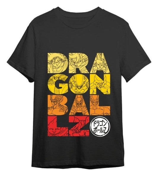 Dragon Ball T-Shirt Letters Schwarz Größe XL Image