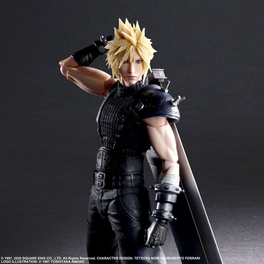 Final Fantasy VII Remake Play Arts Kai Actionfigur Cloud Strife Ver. 2 27 cm Image 2